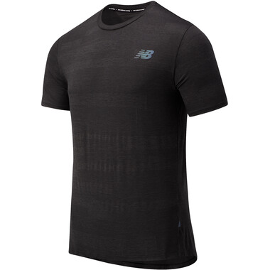 NEW BALANCE Q SPEED FUEL JACQUARD Short-Sleeved T-Shirt Black 2020 0